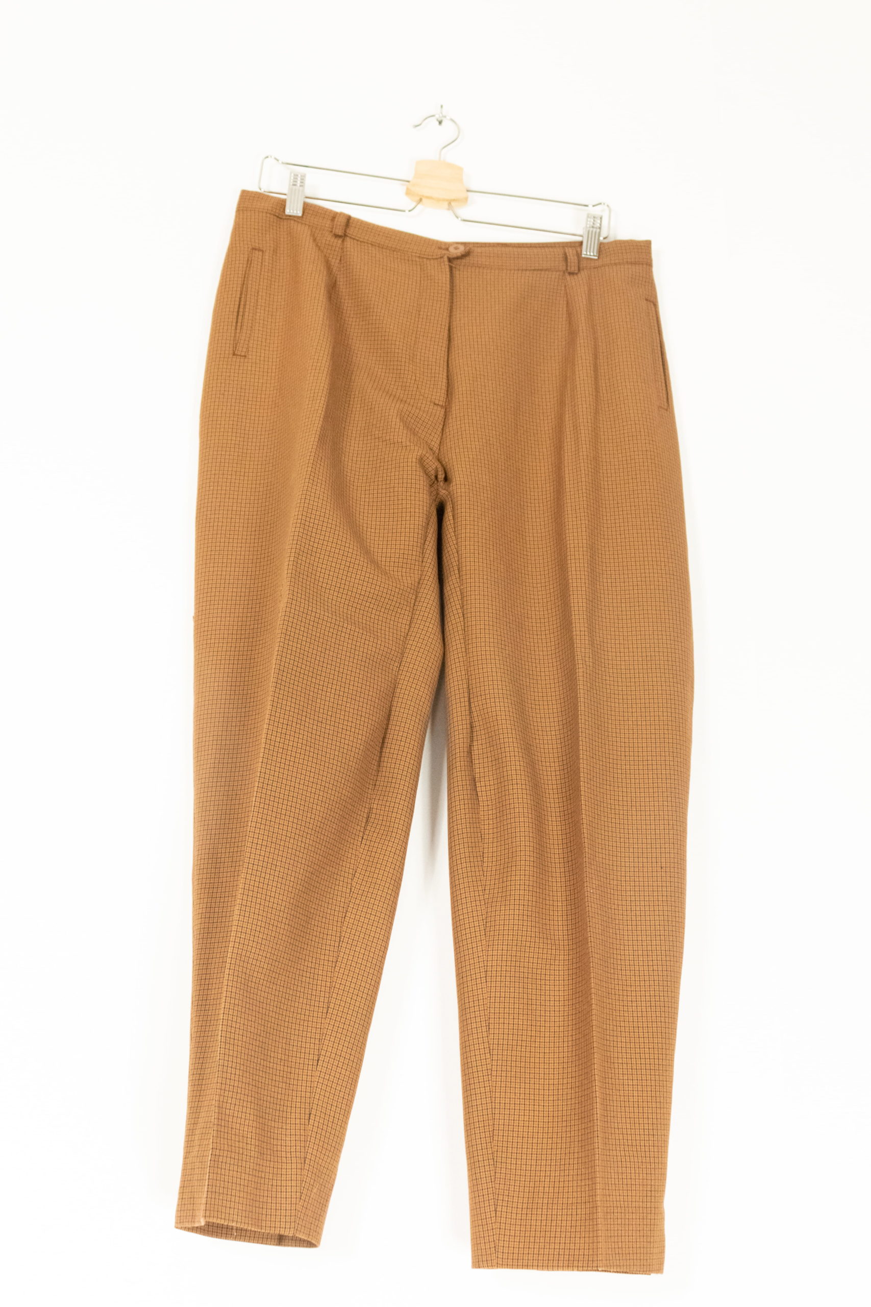 pantalon de costume à carreaux rouille (1)