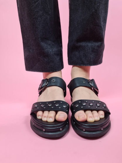 sandales à plateforme noire (5)