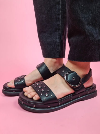 sandales à plateforme noire (6)